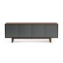 BDI Octave 8379 Toasted Walnut with Grey Doors